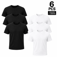 6PCS（3Black 3White）