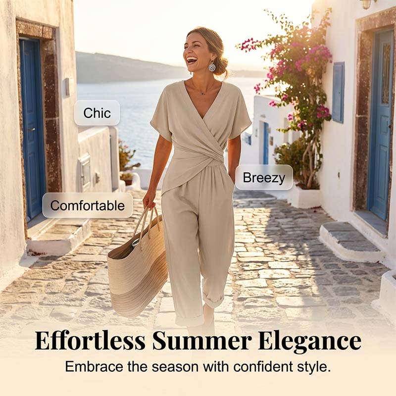 💃 Elegant Solid Color Two-Piece Set - instantly creates a feminine silhouette!