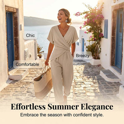 💃 Elegant Solid Color Two-Piece Set - instantly creates a feminine silhouette!