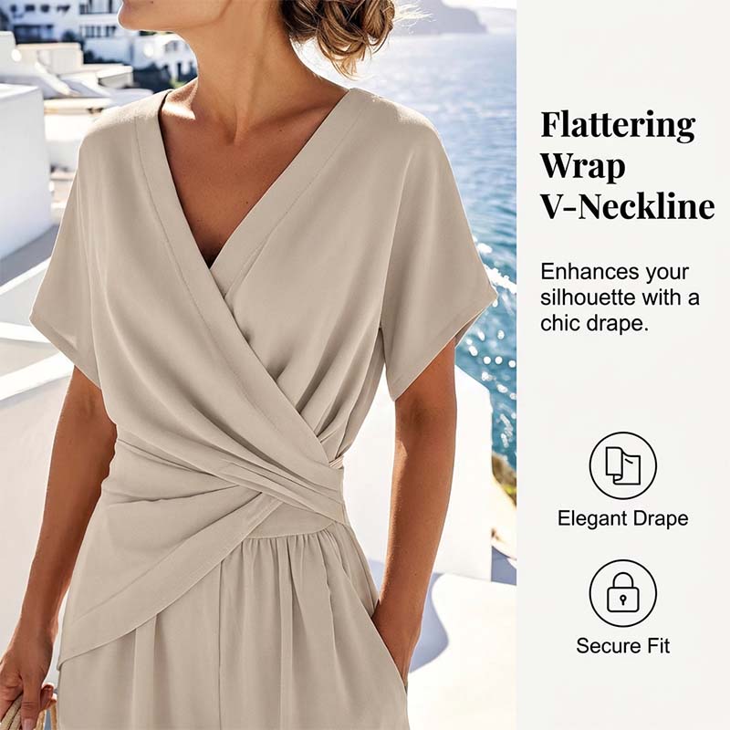 💃 Elegant Solid Color Two-Piece Set - instantly creates a feminine silhouette!