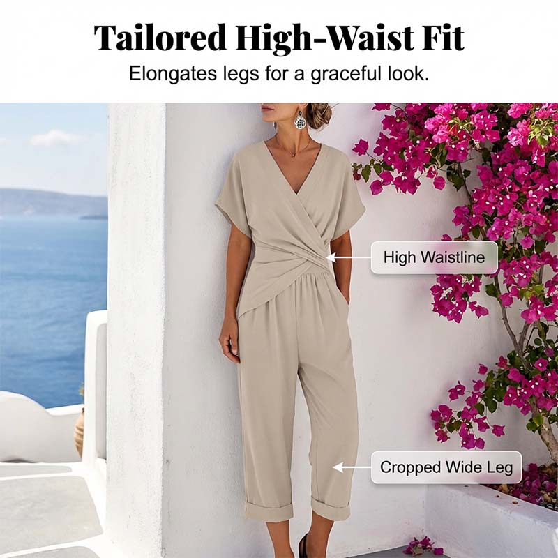 💃 Elegant Solid Color Two-Piece Set - instantly creates a feminine silhouette!